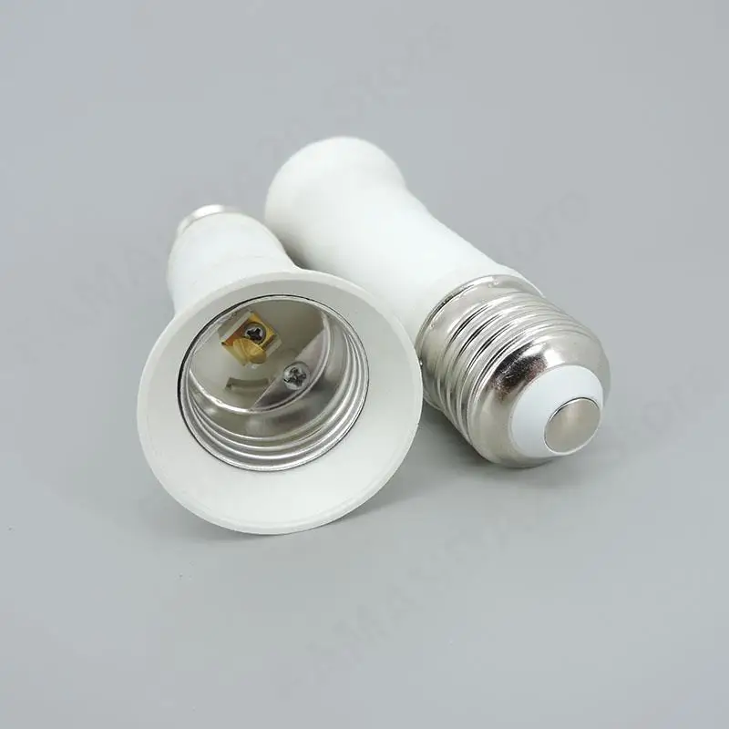 Bombilla de luz LED, Base de lámpara telescópica E27 a E27, convertidor de extensión de tornillo, adaptador de toma de corriente m20