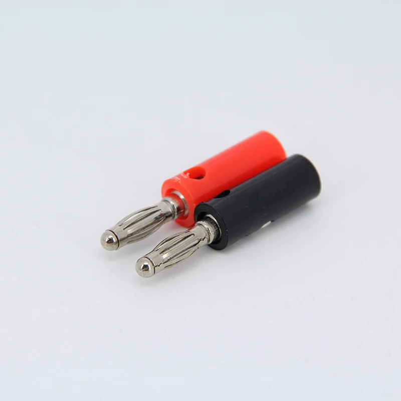 10 Uds. Conector de clavija Banana negro o rojo de 4mm, Terminal de tornillo, adaptador de altavoz de Audio - imagen 4