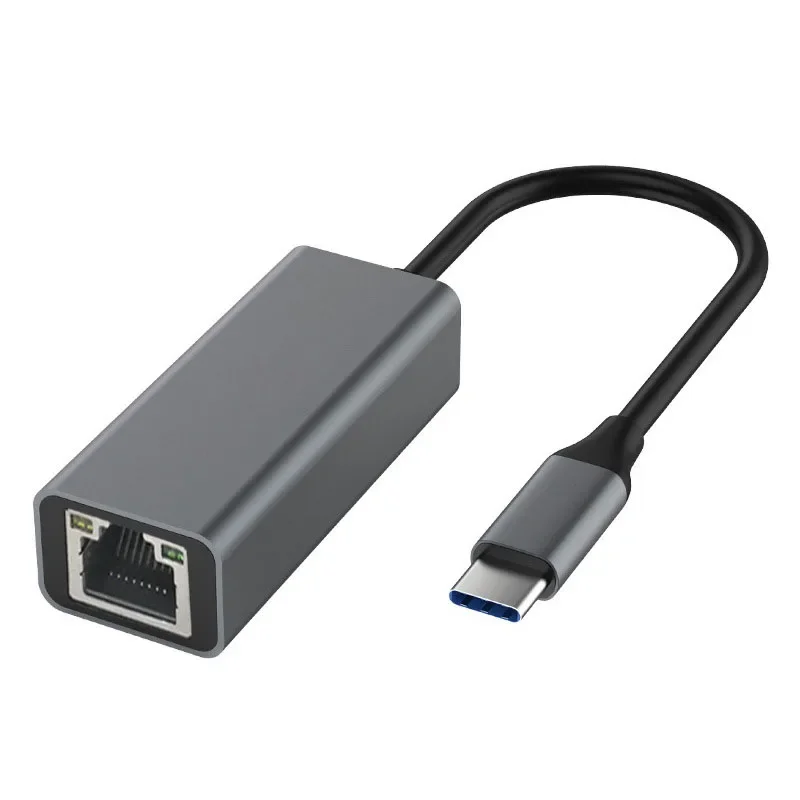 Tarjeta de red tipo C a concentrador de puerto Ethernet 100M/1G, adaptador de red USB sin controlador externo Ethernet con cable, adecuado para PC - imagen 2