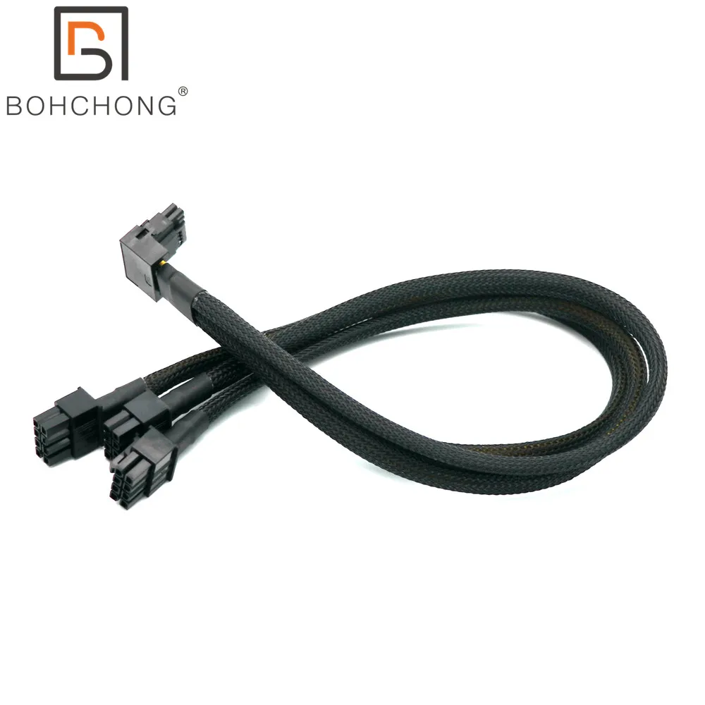 RTX4080Ti 600W 90 grados 12VHPWR 12 + 4 pines a 3 uds macho 8 pines ATX 16AWG 5,0 Cable Modular fuente de alimentación para Corsair Antec Xpg Core