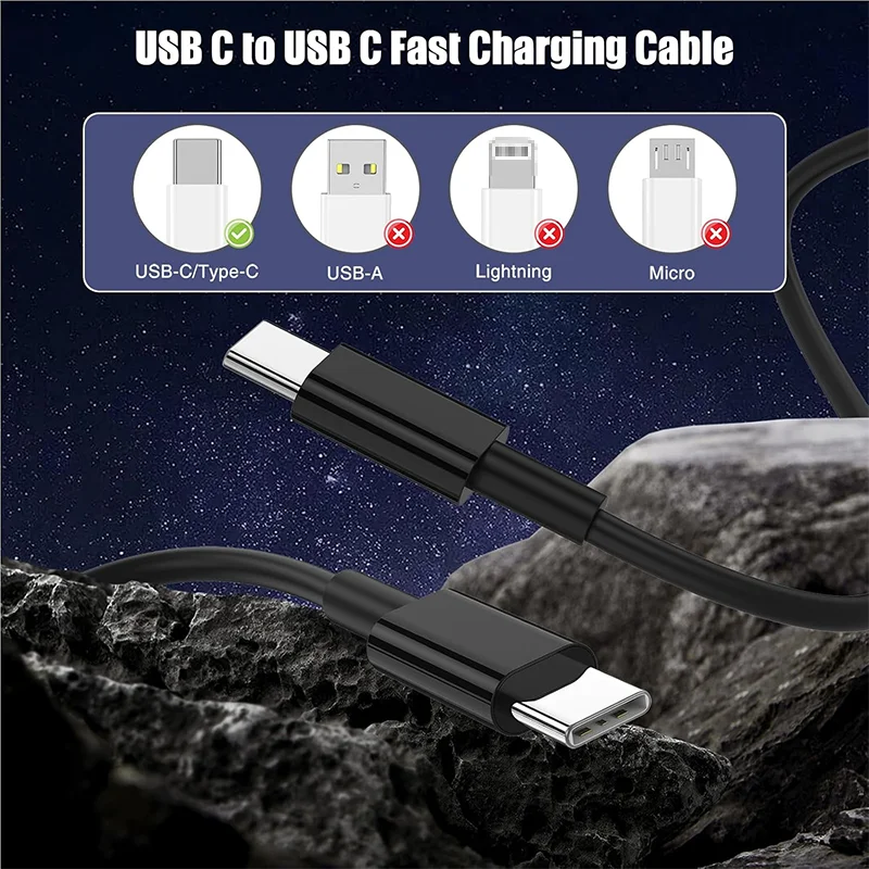 Cable de carga rápida tipo C a tipo C 20W PD para Apple Iphone15 Huawei Xiaomi Samsung tipo C accesorios de Cable de tejido línea de datos - imagen 4