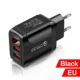 Black EU Plug