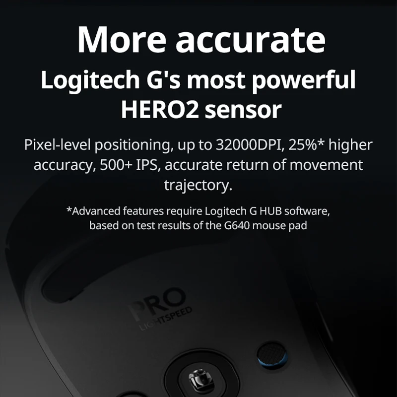 Logitech G PRO 2 LIGHTSPEED Ratón inalámbrico para juegos pc gamer ratón bluetooth GPW 4 - imagen 2
