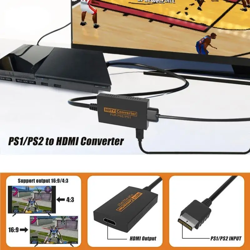 Convertidor y vídeo Y1UB, adaptador conversión HDTV con Cable USB, Compatible con consola juegos Retro PS1 a - imagen 4