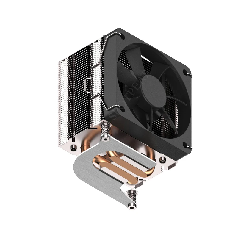 Raspberry Pi 5 Torre de hielo Argón THRML 60 mm Radiador Enfriador Pi5 CPU Enfriador Aletas de tubo de cobre - imagen 4