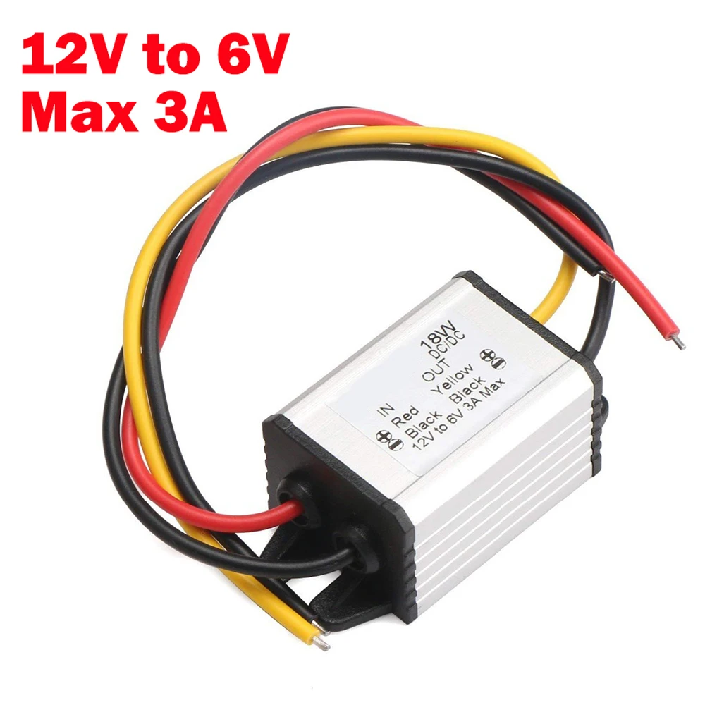 Regulador de voltaje convertidor Buck de 12V a 6V convertidor de DC-DC de 12V a 6V convertidor de voltaje de fuente de alimentación módulo reductor