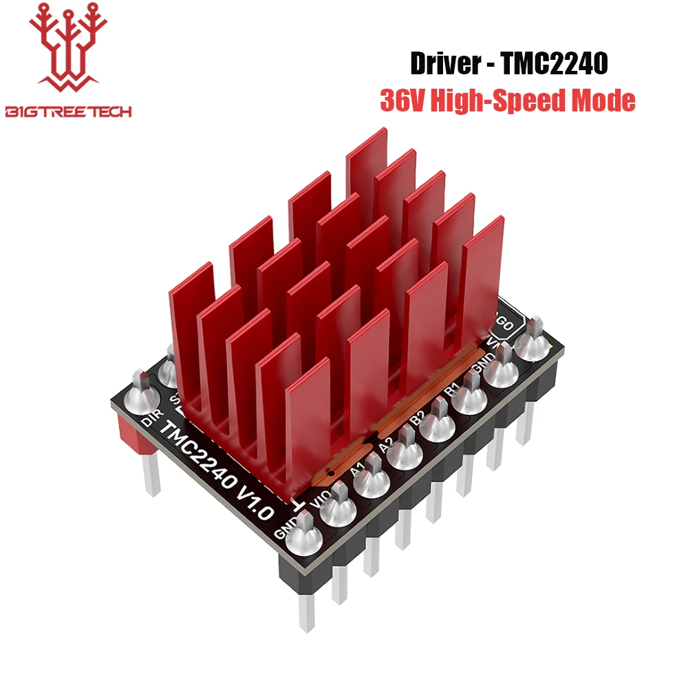 Módulo controlador de Motor paso a paso BIGTREETECH TMC2240, piezas de impresora 3D, modo SPI 36V, alta velocidad VS TMC2209 TMC5160 para Octopus SKR