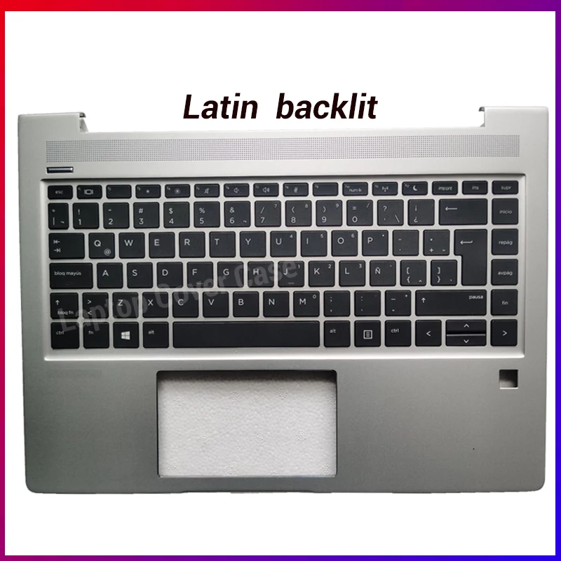 Nuevo teclado para ordenador portátil EE. UU./español/ruso/latino para Probook 440 G6 445 G6 440 G7 445 G7 cubierta superior con reposamanos - imagen 2