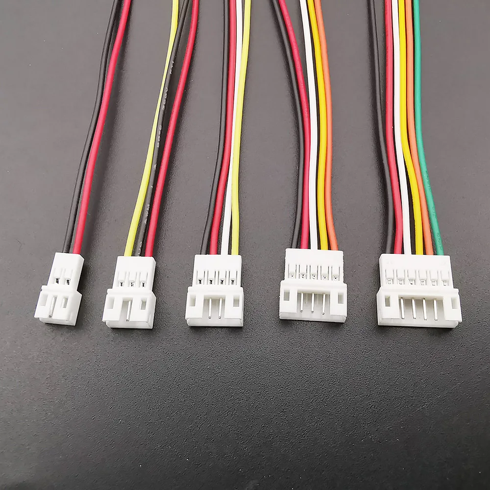 5/10 pares Micro JST PH 2,0 2P 3P 4P 5P 6Pin macho hembra enchufe Cable conector 26AWG 100mm - imagen 5