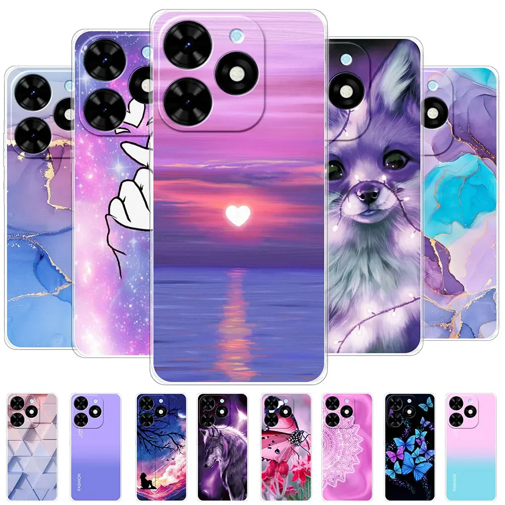 Funda de silicona suave para Tecno Spark Go 2024, carcasa transparente para teléfono, 2023, 2022