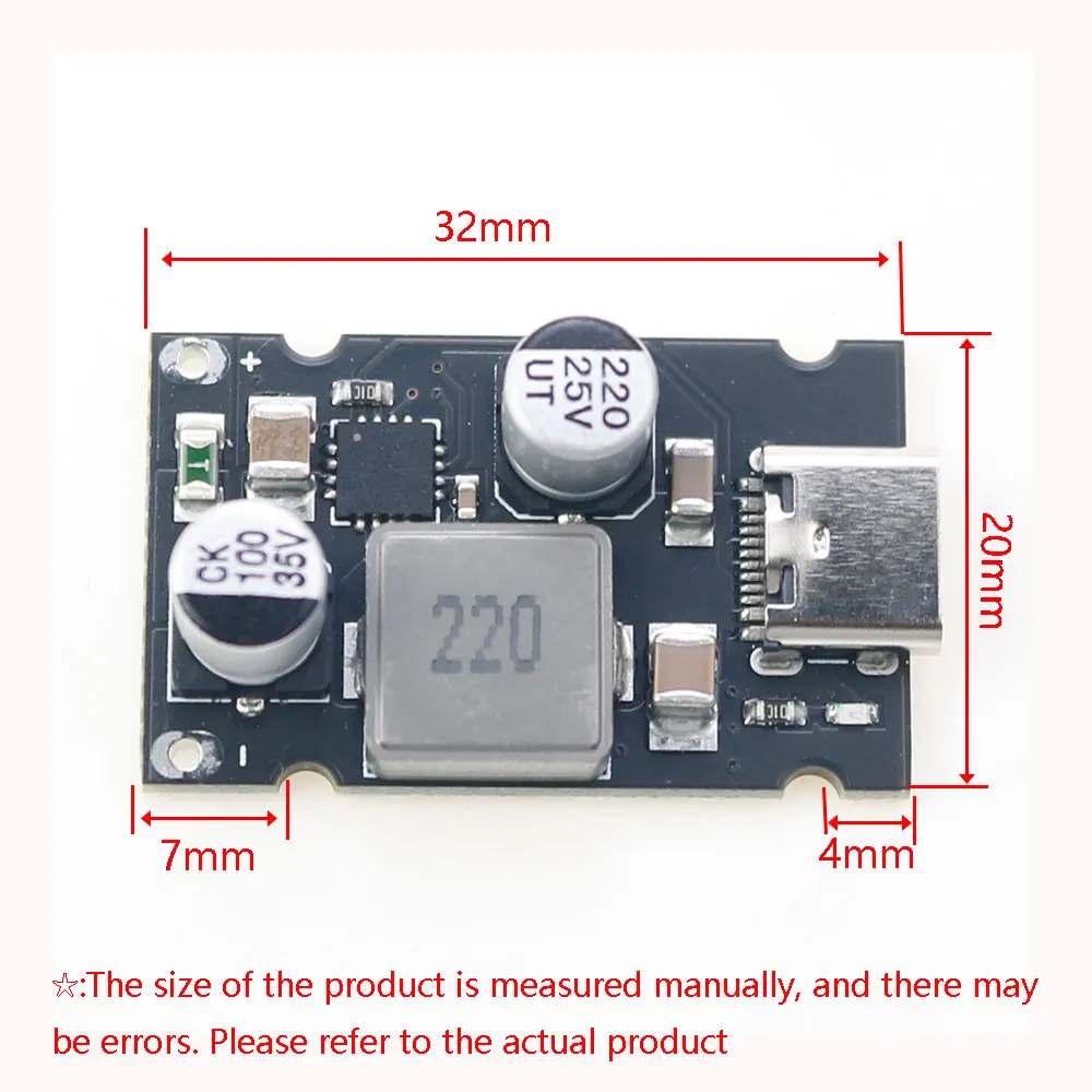 Módulo de carga rápida PD65W, interfaz tipo C PD3.1 PPS, carga rápida QC3.0 SCP PD, cargador de protocolo completo, 1 piezas - imagen 2