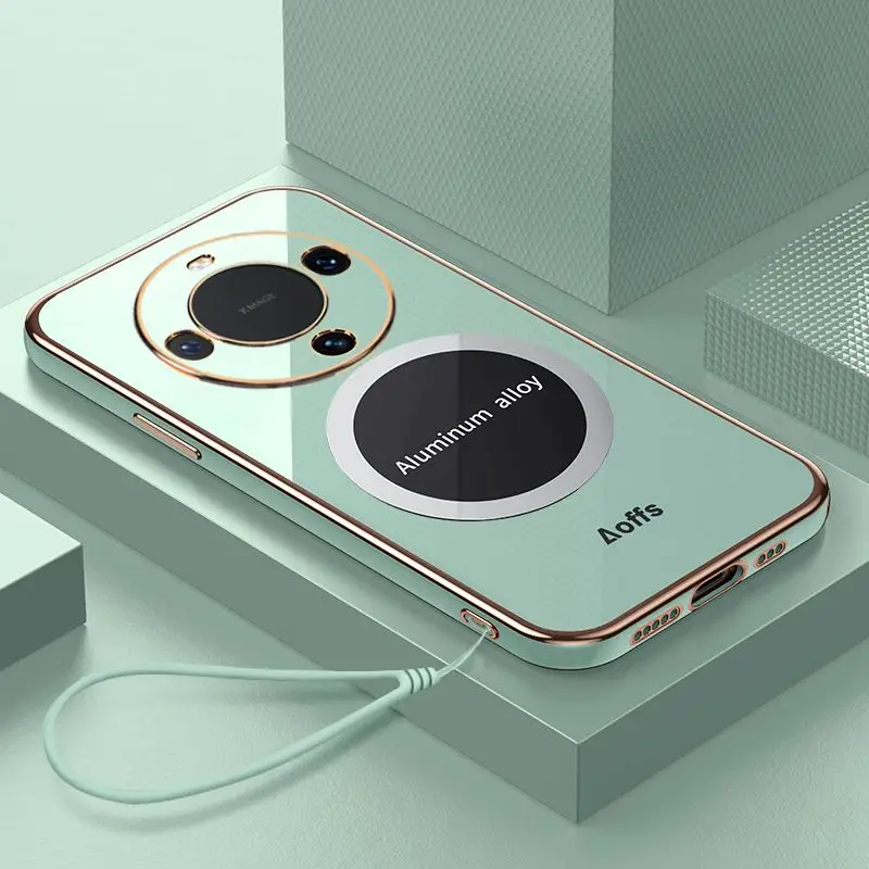 Funda de protección de carga inalámbrica magnética para Huawei Honor X9A, X8A, X7A, X6A, revestimiento suave, funda trasera para Huawei Honor X9, X8, X7 - imagen 4