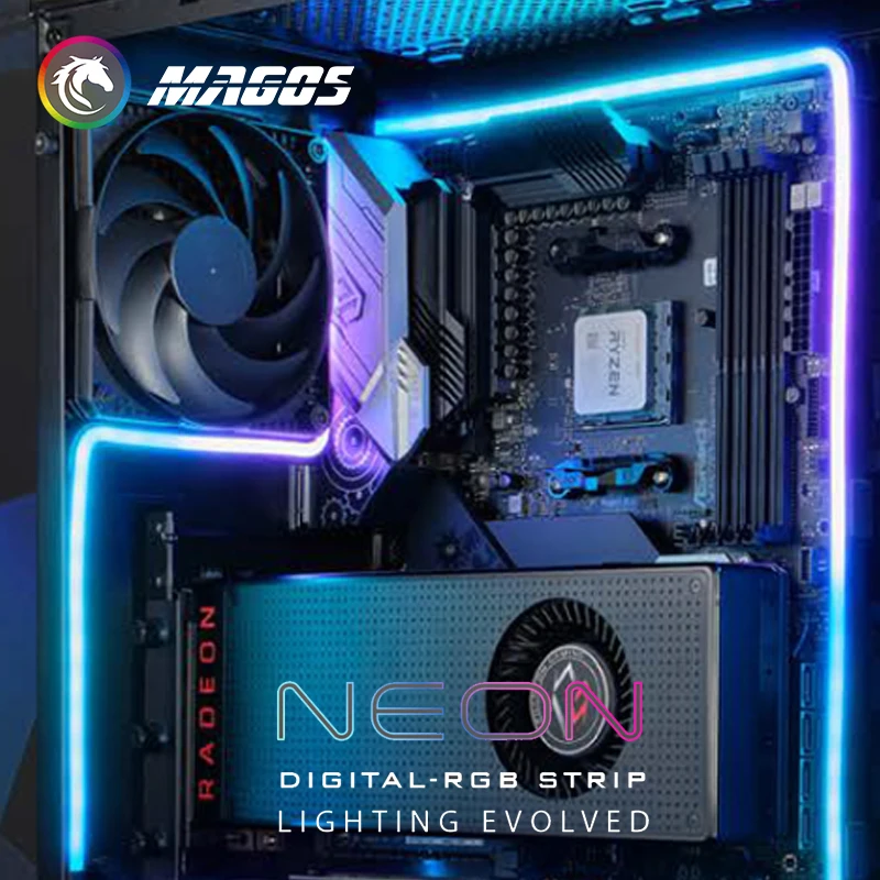 Phanteks Neon Tira LED RGB – Sincronización ASUS Gigabyte MSI