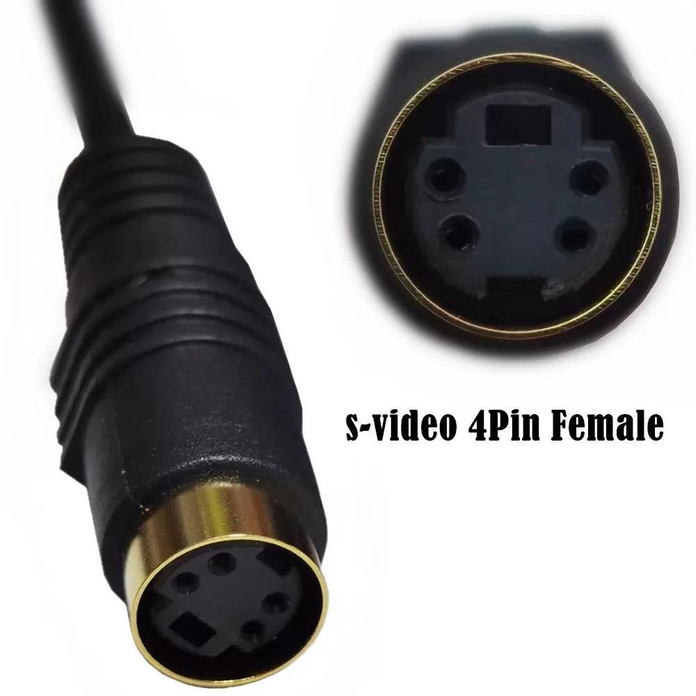 Cable S-Video de 4 pines macho a hembra, Cable adaptador de vídeo S a vídeo compuesto para PC, ordenador, vídeo, proyector AV, 1m, 1,8m, 3m - imagen 4