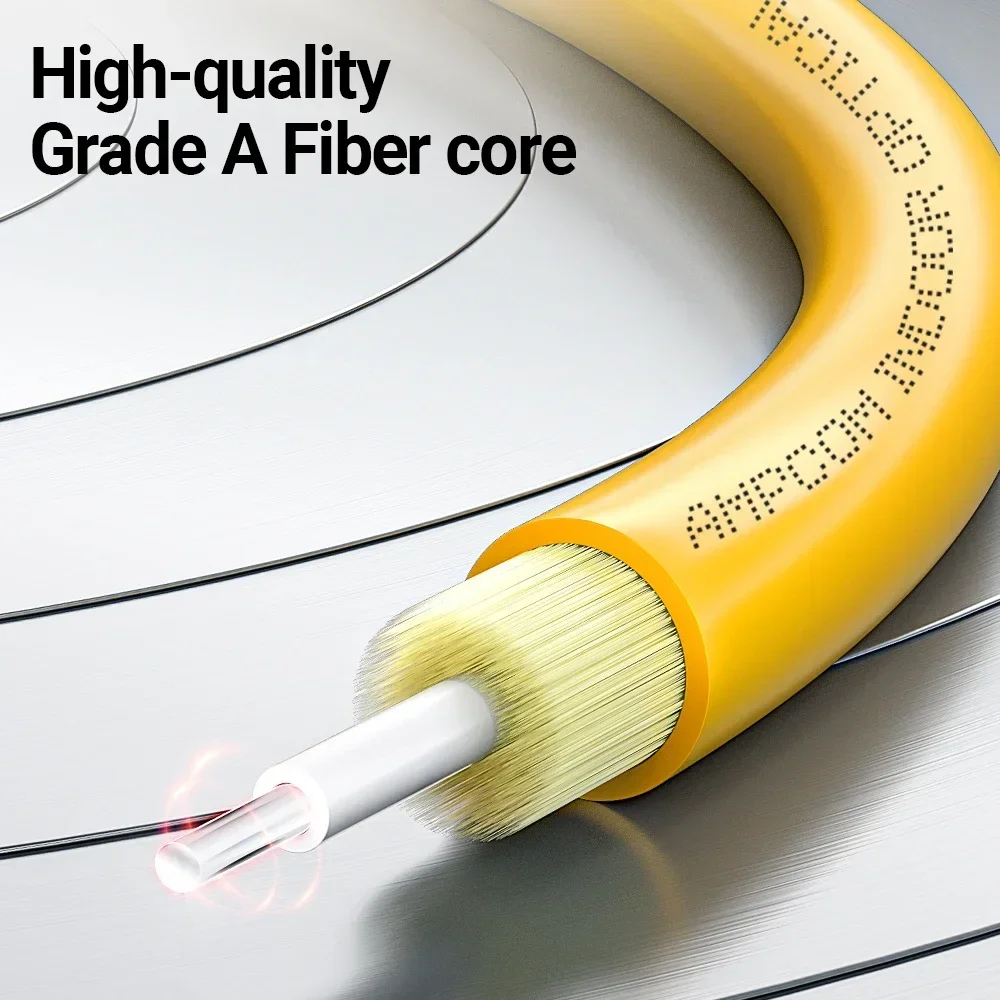 Cable Fibra Óptica AMPCOM LC-LC Monomodo 9/125μm Dúplex - imagen 2