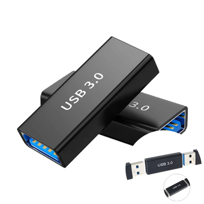 Adaptador de conector USB 3,0 tipo A hembra a hembra, acoplador AF a AF, convertidor extensor de cambio de género F/F para ordenador portátil