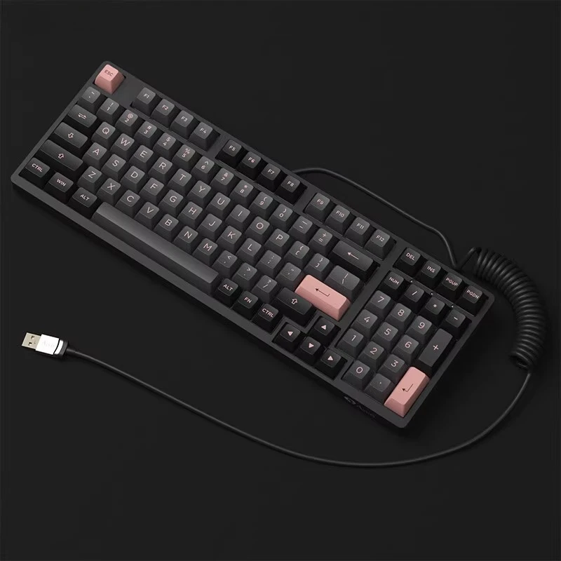 Cable Avaitor engrasado personalizado de 2m V2, Cable de extensión USB tipo C retráctil, Cable en espiral con resorte para teclado mecánico - imagen 5