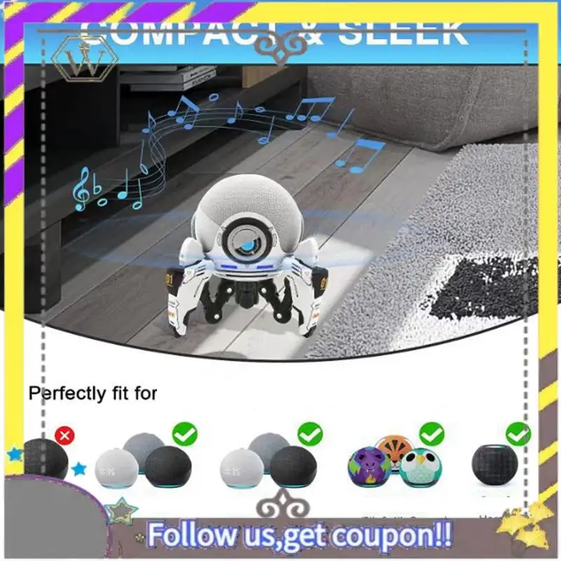 AU33-para Homepod Mini soporte para Echo Dot 4Th/5Th Gen, ahorro de espacio Alexa Dot 4Th/5Th Gen soporte de altavoz de escritorio - imagen 3