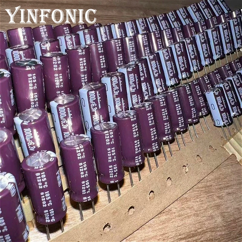 10 uds/100 Uds Nichicon 6.3V1000uF serie PM 10x20mm 1000uF/6,3V 105 ° Condensador electrolítico de aluminio C - imagen 4