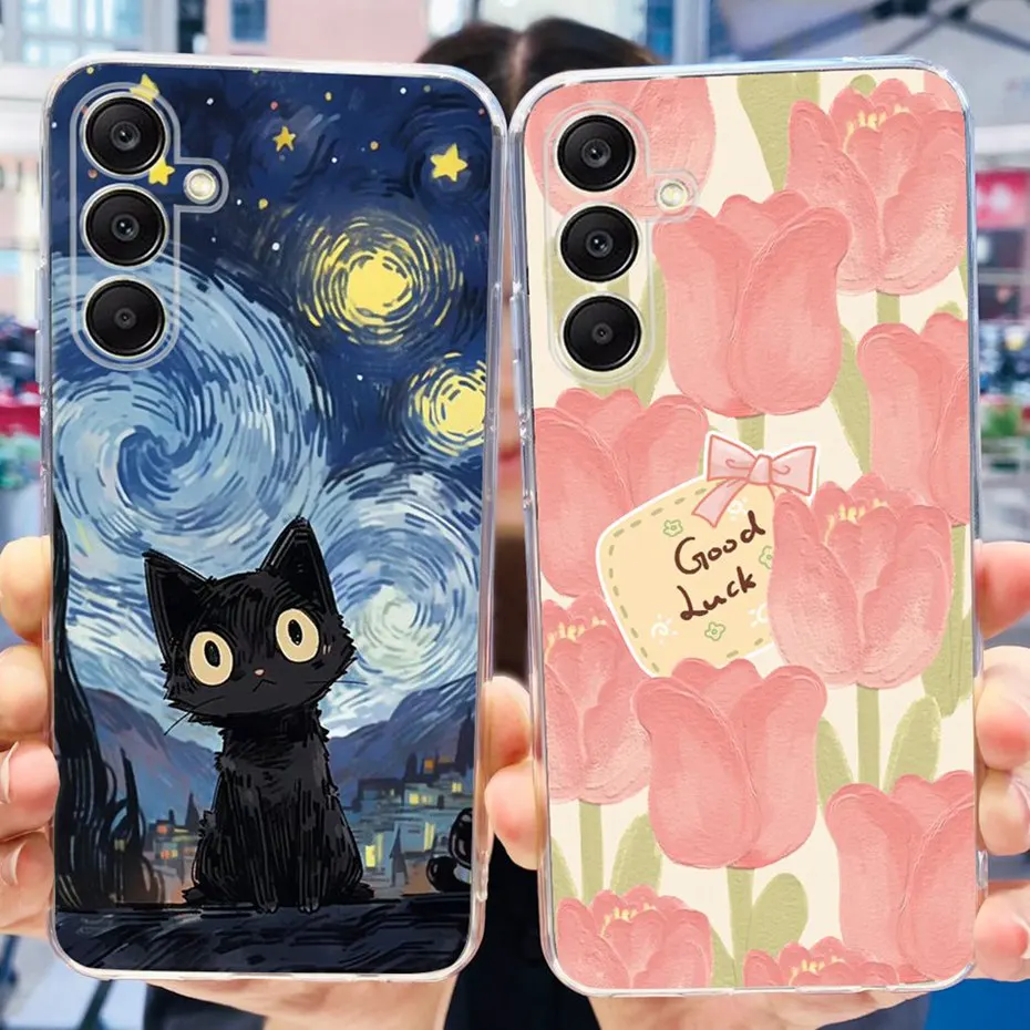 Funda con estampado para Samsung Galaxy A35, carcasa trasera suave de silicona TPU para Samsung A35 5G SM-A356B - imagen 5