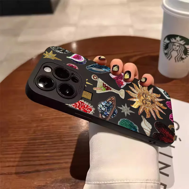 Funda de teléfono con diseño de ojo y diseño de Collage negro a la moda para Oppo A3x A3 A78 A59 A58 A76 A74 A94 A55 A54 A16 A93 A31 4G 5G TPU - imagen 2