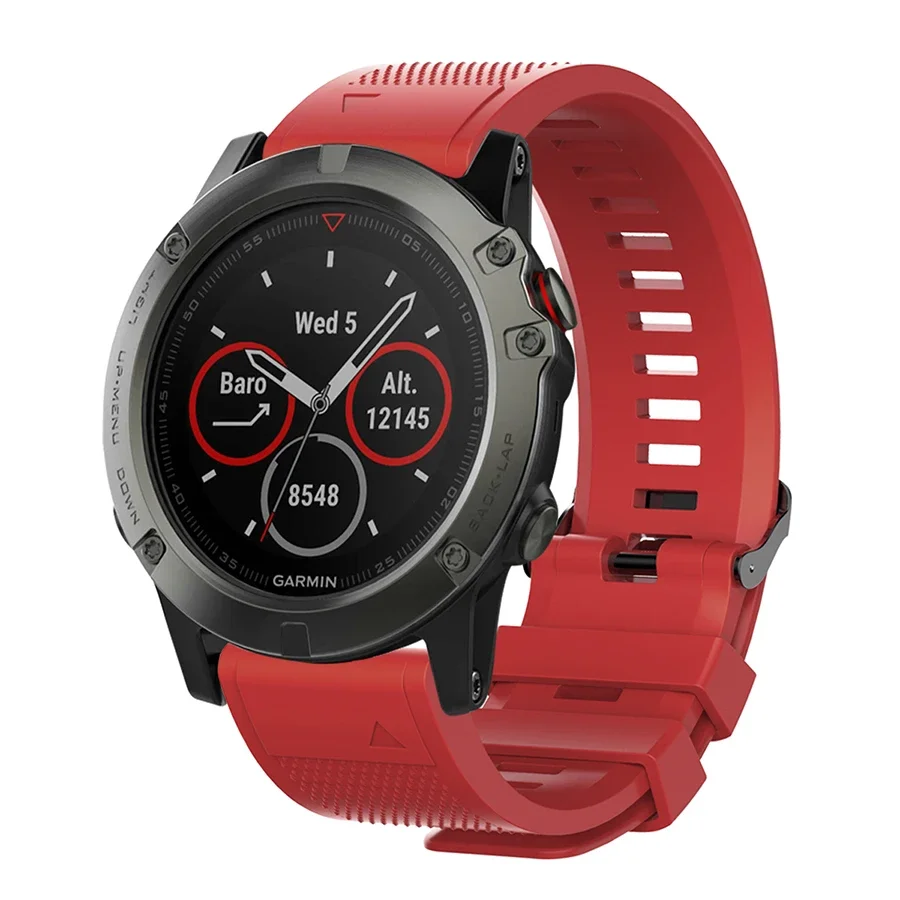 Correa de reloj de 20 22 26mm para Garmin Fenix 8 43mm 47mm 51mm E 7S 7 7X 6S 6 6X Pro 5S 5 5X Enduro 3 2 pulsera de silicona QuickFit - imagen 3