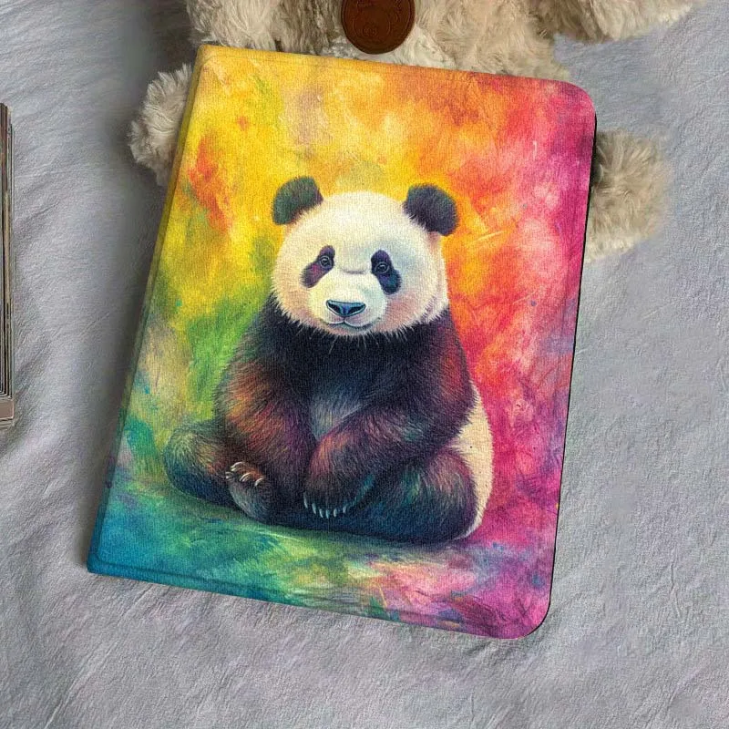 Panda arte Color pintura al óleo para Samsung Galaxy Tab S9 S10 S6 S7 S8 FE Plus Lite pulgadas funda plegable para tableta - imagen 5