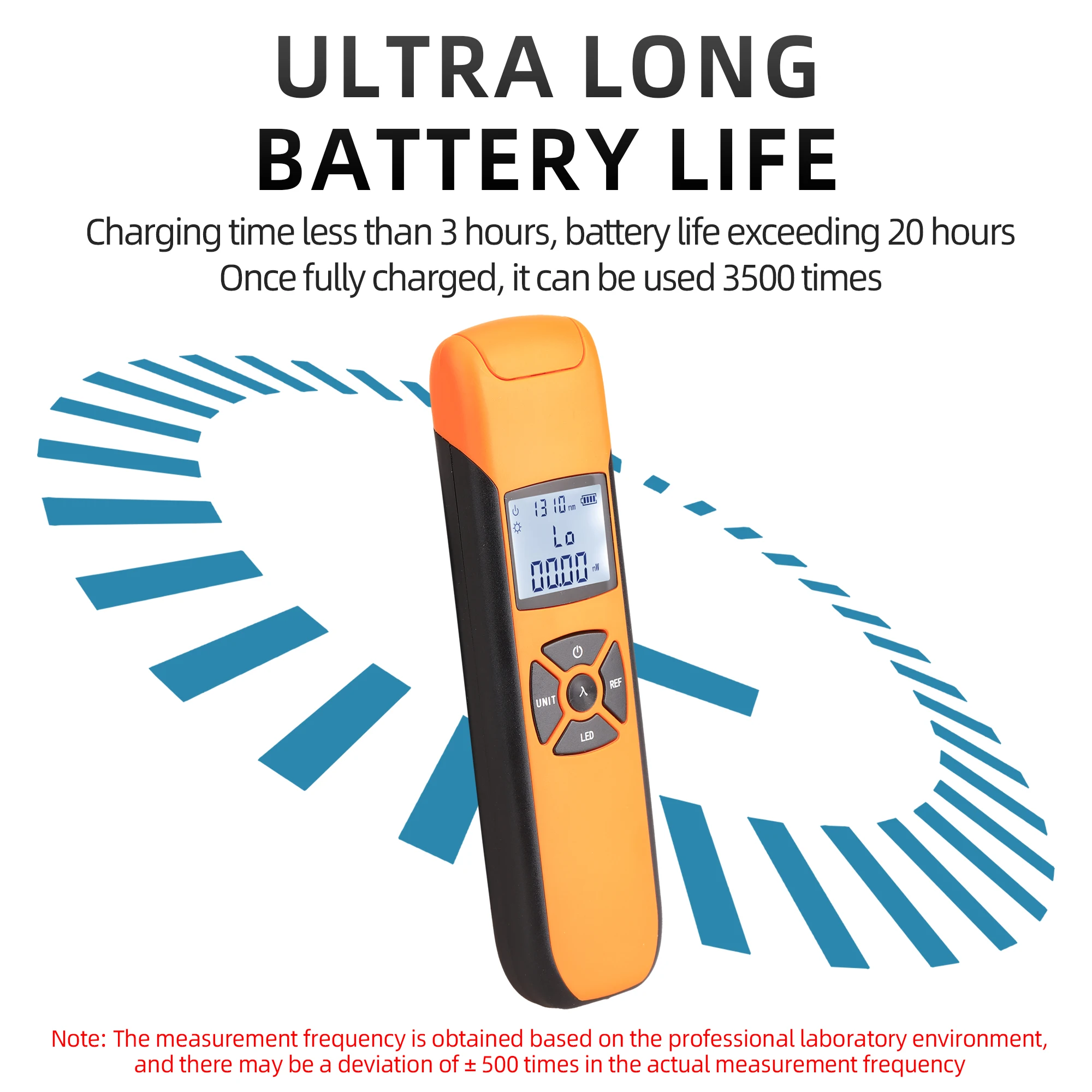 Mini medidor de potencia óptica FTTH, modelo de carga KG10, medidor de potencia de fibra OPM -70 ~ + 10/-70 ~ + 6/-50 ~ + 26 con Detector de fibra de Flash - imagen 3