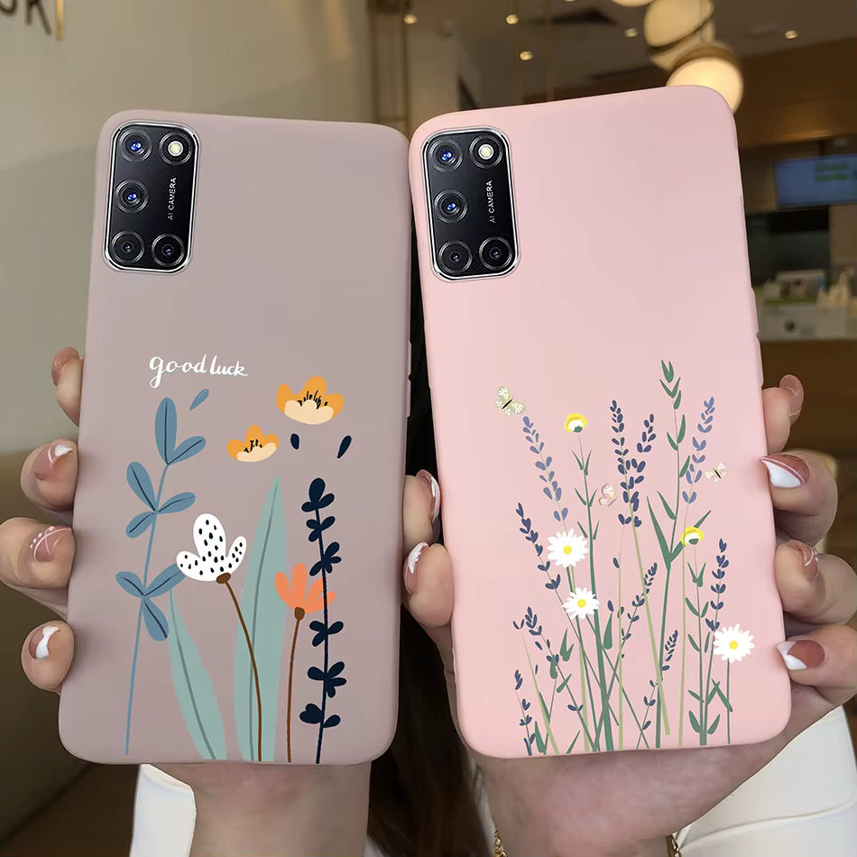 Funda silicona Oppo A52 A72 A92 – Dibujos animados corazón pintado - imagen 4