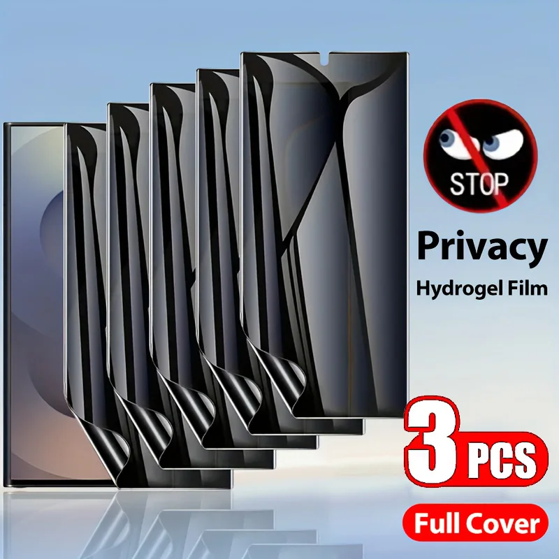 3 uds Anti espía hidrogel de privacidad para Realme Narzo 80 Lite 4G 60x N65 70x 80X 70 80 Pro Turbo 5G N61 N63 película protectora de pantalla