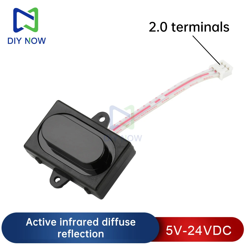Interruptor de Inducción infrarrojo, grifo, interruptor de detección de movimiento humano, sensor de reflexión difusa DC5V, interruptor infrarrojo, control de luz de espejo