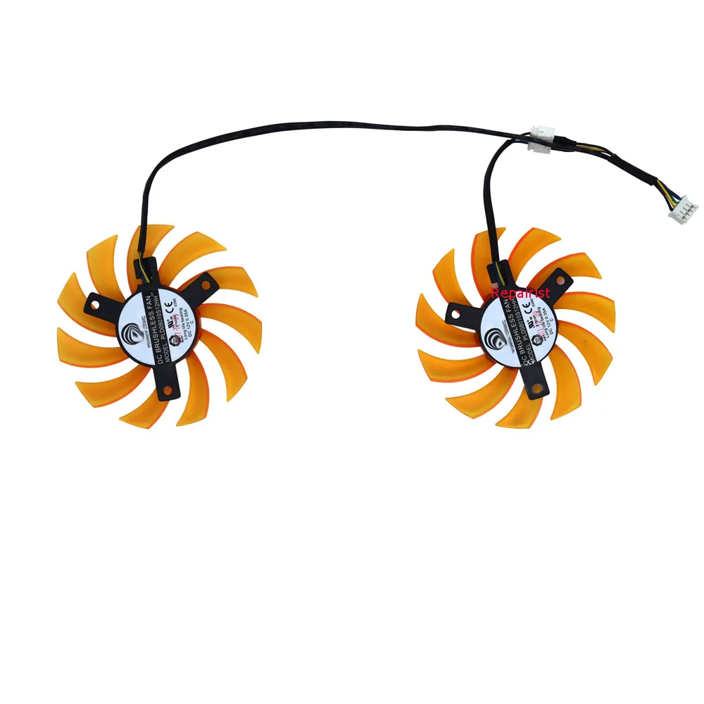 Ventilador de refrigeración de vídeo,para ZOTAC GTX 660 2GD5,para ZOTAC GTX960 2gb, 75mm de diámetro, GA81S2U,PLD08010S12HH, Juego de 2 unidades - imagen 3