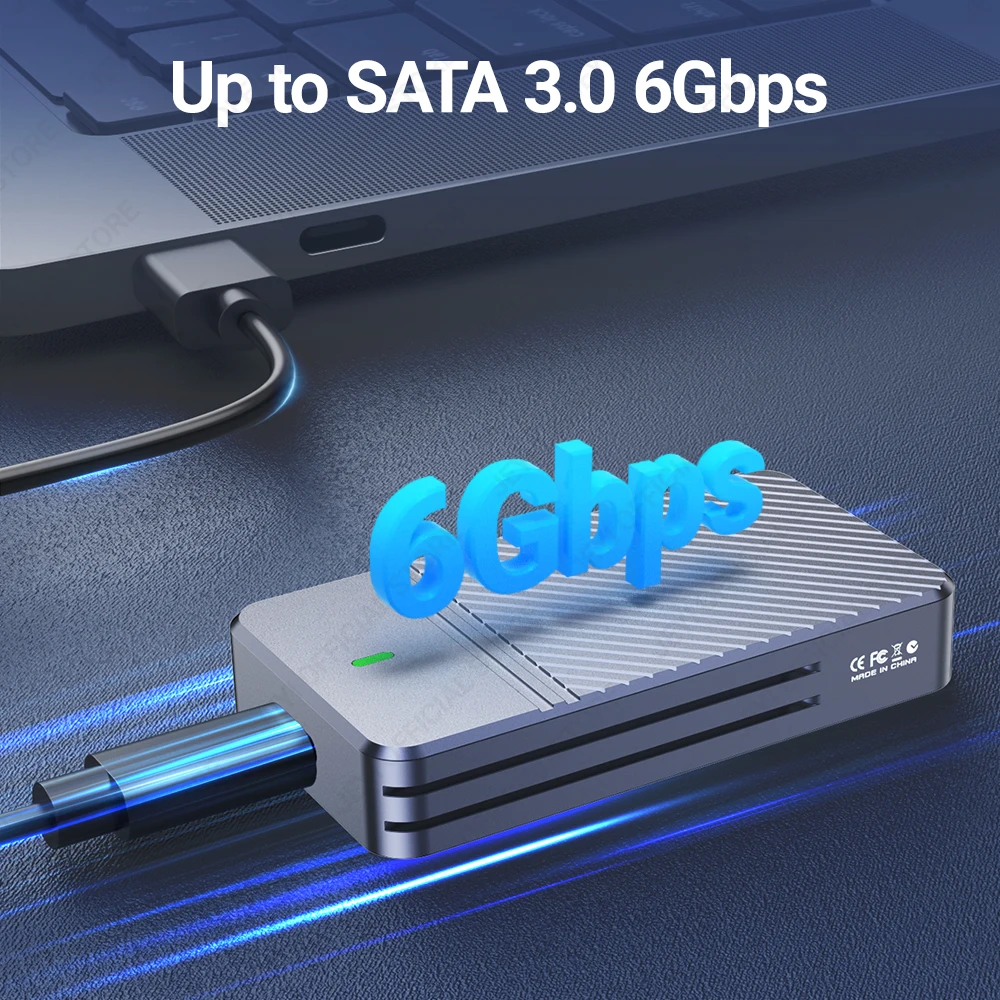 JEYI mSATA a USB 3,1 Gen2 10Gbps SSD carcasa adaptadora con puerto tipo C para disco duro interno mSATA de estado sólido - imagen 2