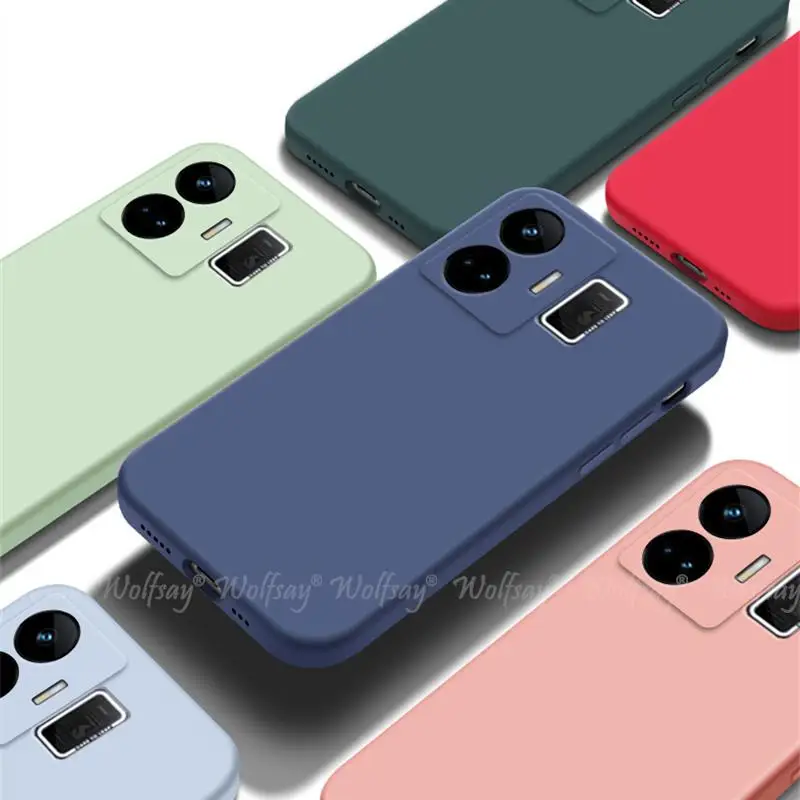 Para Realme GT3 funda de silicona líquida oficial Protector de goma funda de teléfono para Realme GT3 funda Realme GT 5 3 GT2 Pro GT - imagen 2