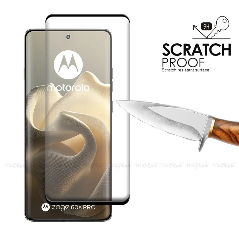 1/2/3/4 Uds para Moto Edge 60S Pro vidrio Motorola Moto Edge 60S Pro vidrio templado Protector de pantalla curvo completo Moto Edge 60S Pro - imagen 2