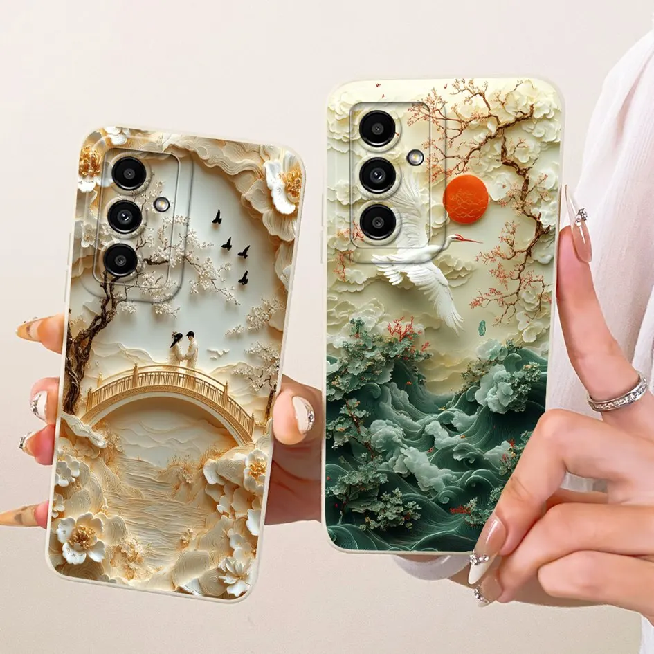 Para Samsung M13 4G funda SM-M135F Popular flor pintada suave cubierta de silicona de caramelo para Samsung Galaxy M23 M33 M53 5G carcas de teléfono - imagen 4