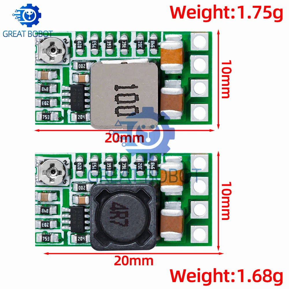 Convertidor reductor de voltaje CC-CC: entrada de 12 - 24 V a salida de 5 V 3 A, voltaje ajustable (1,8 V, 2,5 V, 3,3 V, 5 V, 9 V, 12 V) con 97,5% - imagen 2