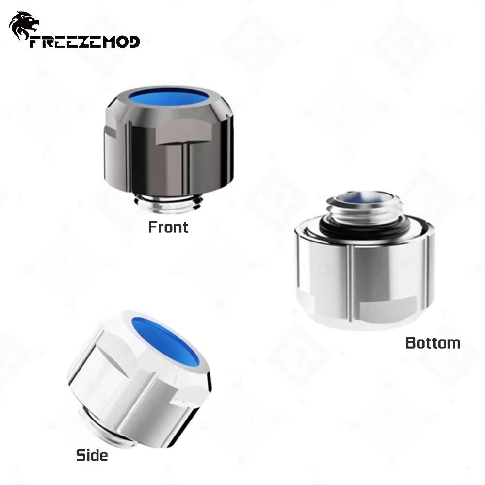 FREEZEMOD-accesorio de tubo duro de 14mm, rosca G1/4, cobre, antiaflojamiento, par suave para OD14mm PETG/PMMA, tubo de PC, refrigeración por agua MOD - imagen 5