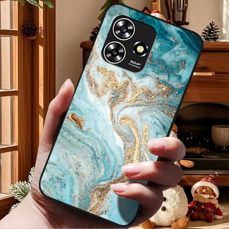 Para ZTE Blade V50 fundas inteligentes V50Smart Marble 6,6 "TPU silicona suave Cool fundas de teléfono para ZTE Axon 50 Lite 8050 Protector Coque - imagen 3