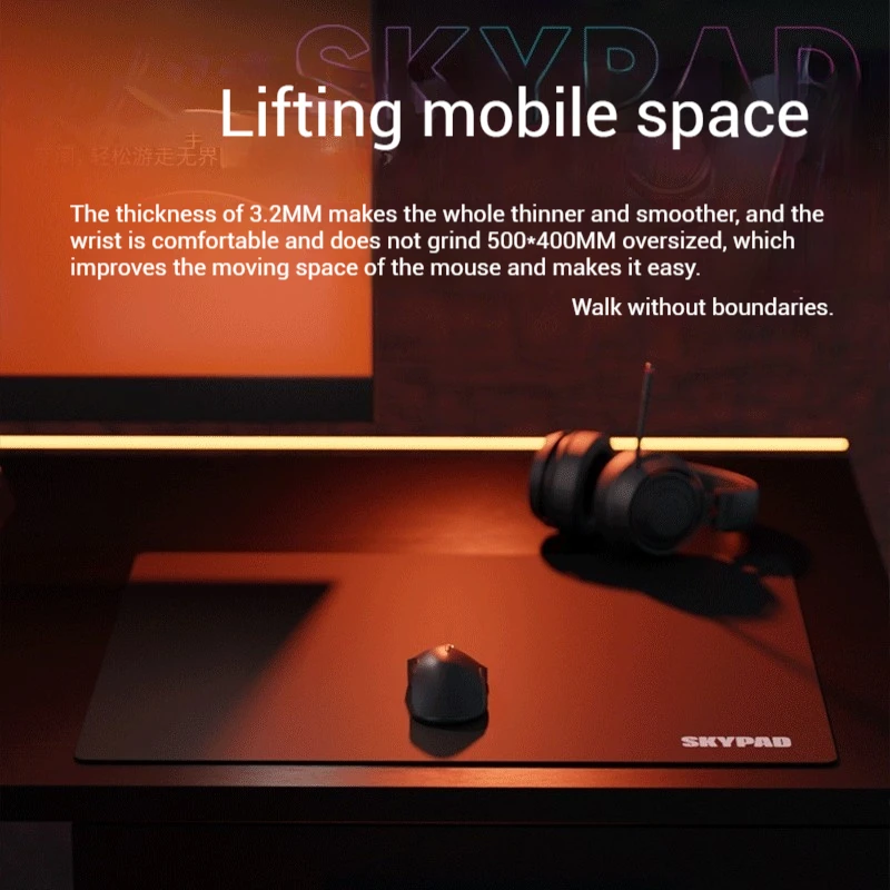Skypad 3,0 Cloud Glass Esports Gaming Mouse Pad FPS Gaming CSGO superficie lisa Boost Gaming rendimiento elección profesional - imagen 2