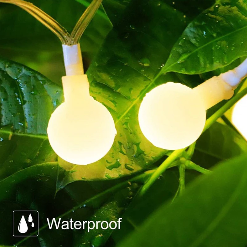 Guirnaldas de luces Led, guirnaldas de luces Usb, guirnaldas de luces impermeables para exteriores, luces navideñas para dormitorio, luces de hadas de árbol, blanco cálido - imagen 4