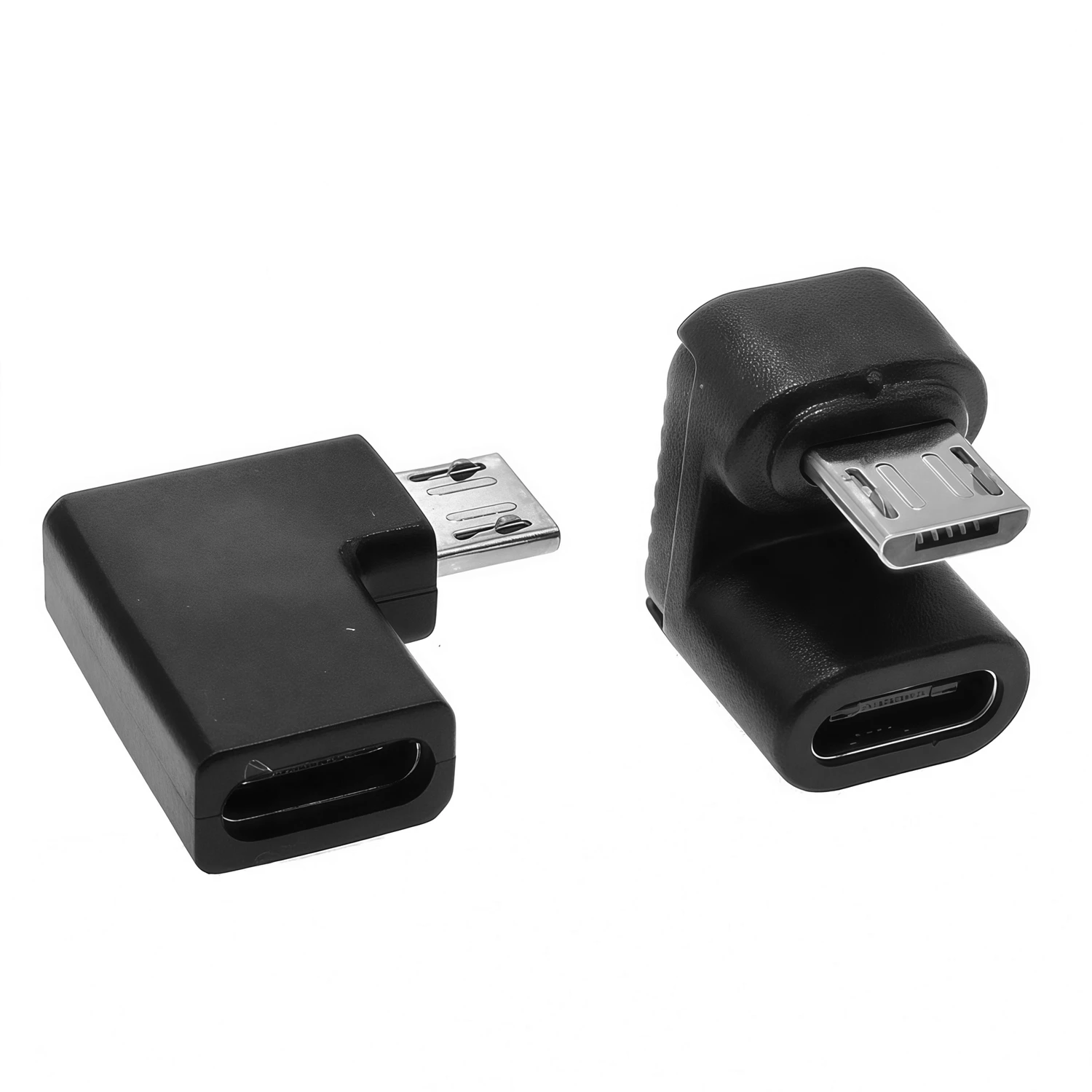 1 Uds tipo C hembra a Micro USB macho convertidor 480mbps tipo C a Micro USB ángulo de 90 grados para conector de extensión USB C - imagen 5