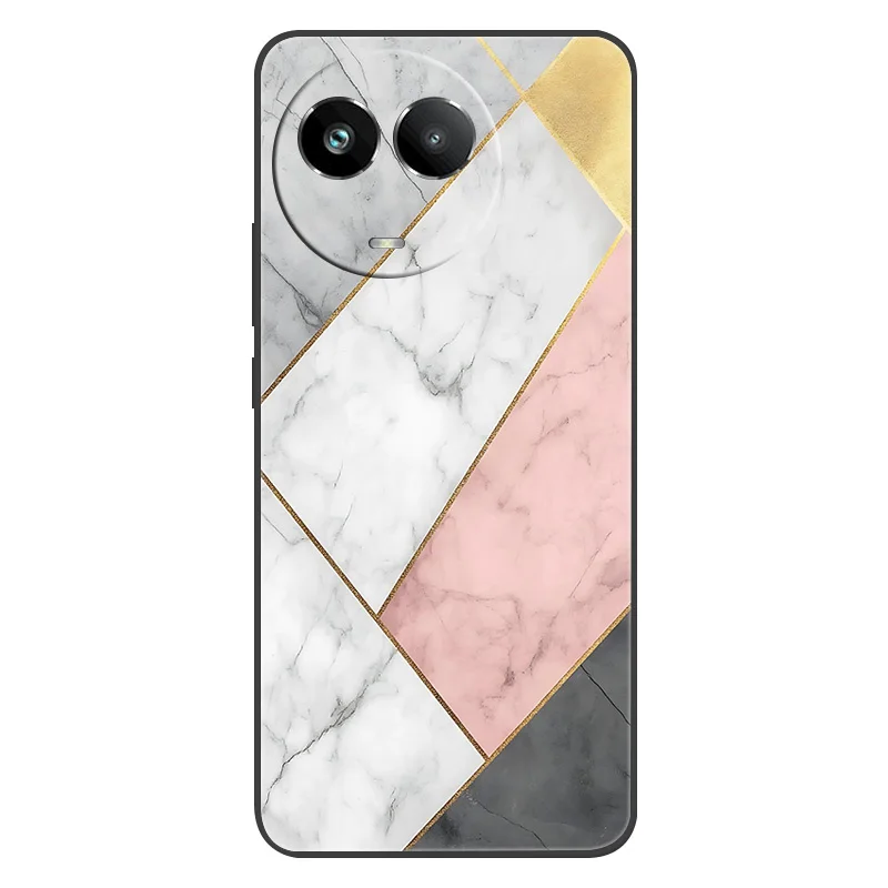 Para Realme 11 11X 5G funda trasera de silicona mate suave de mármol para Realme C67 5G V50 V50S Narzo 60X funda completa para teléfono - imagen 2