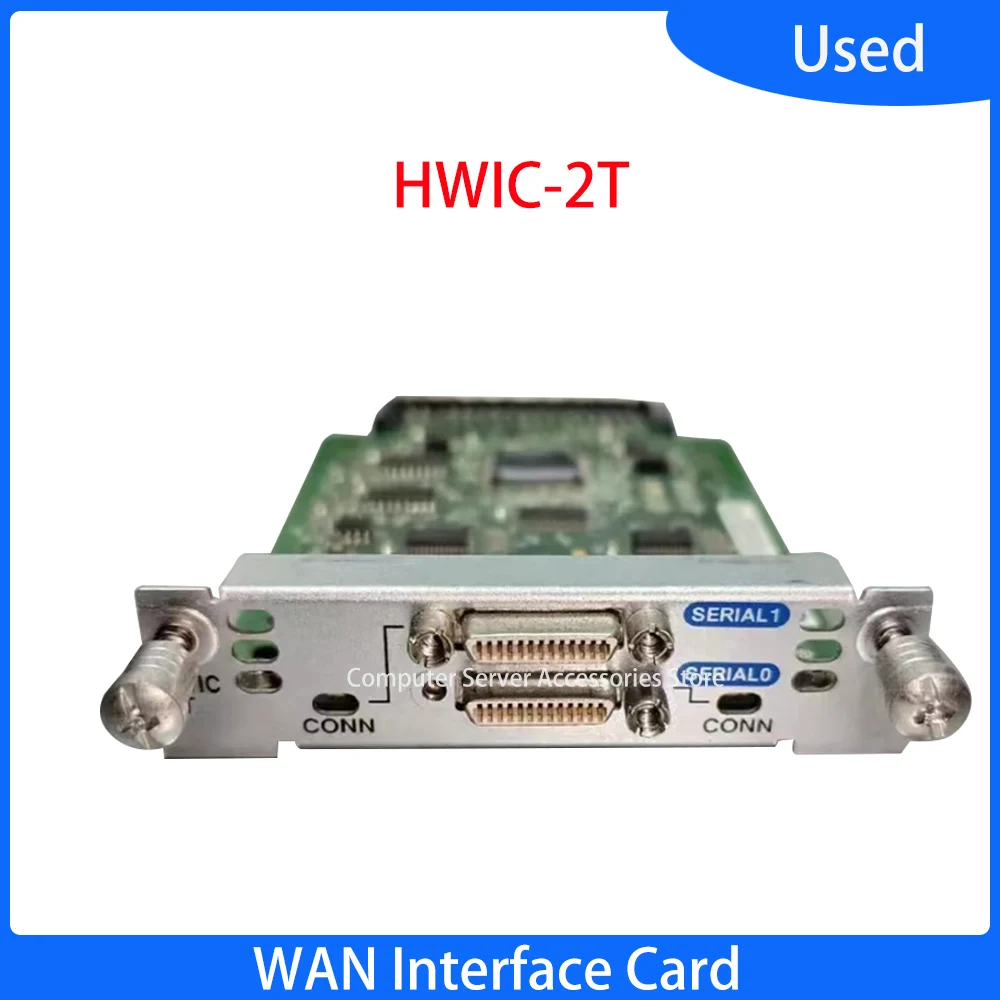 Placa de módulo de expansión de tarjeta de interfaz WAN asíncrona y Serial de 2 puertos, Original, HWIC-2T genuino, HWIC 2T