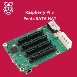 Raspberry Pi 5 Penta SATA HAT – Expansión Almacenamiento Externo