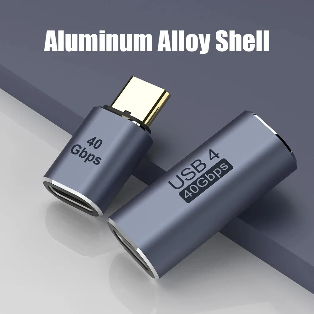 Conector de cargador USB 4,0 PD 100W 8K 60Hz para Macbook 40Gbps adaptador USB C OTG de alta velocidad en forma de U ángulo recto macho a hembra - imagen 4