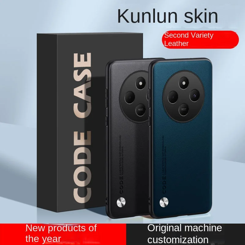 For Xiaomi Redmi 14C Case Soft Vegan Leather Grain Protective Back Cover Case For Xiaomi redmi 14C 4G Full Cover Phone Shell - imagen 3