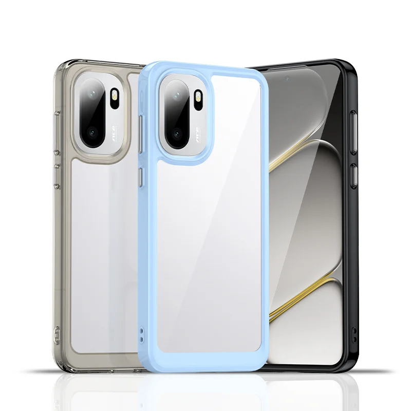 Funda transparente colorida de TPU para OnePlus 15R One Plus 15 funda protectora transparente Fundas Coque Capa