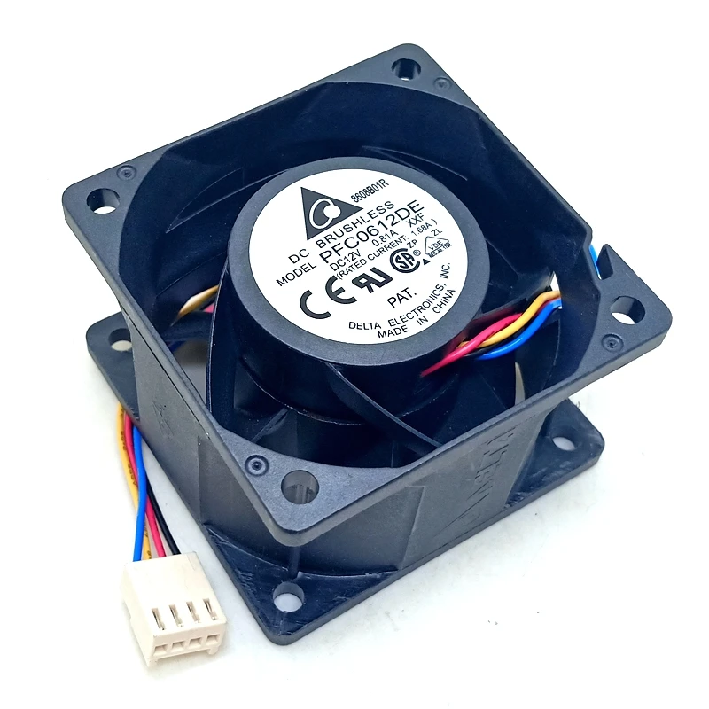 Ventilador pwm de 60mm para chasis de servidor, Enfriador de 6cm y 13500RPM para Delta 6038, 12V, pfc0612de, 60x60x38mm, ventilador de refrigeración de gran volumen violento, 1 unidad - imagen 2