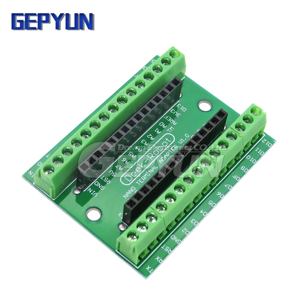 Adaptador de Terminal de controlador NANO V3.0, placa de expansión NANO IO Shield, placa de extensión Simple para Arduino AVR ATMEGA328P